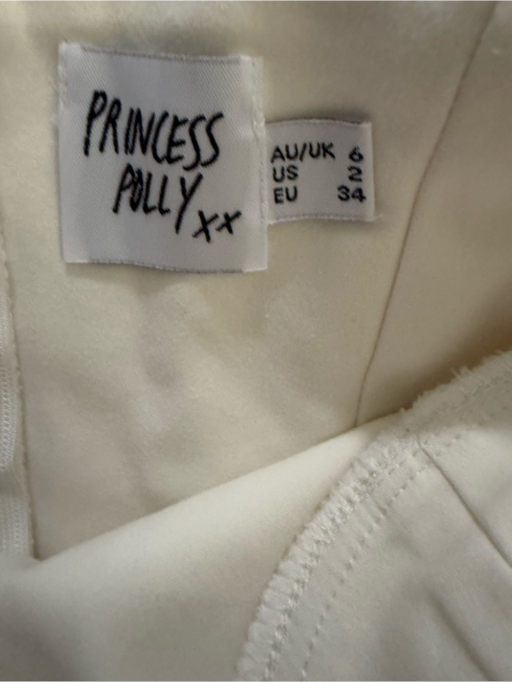 Princess Polly Novella White Corset Mini Dress Size US 2 bustier - Picture 4 of 6